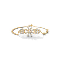 Snowflake Diamond Silver Bracelet