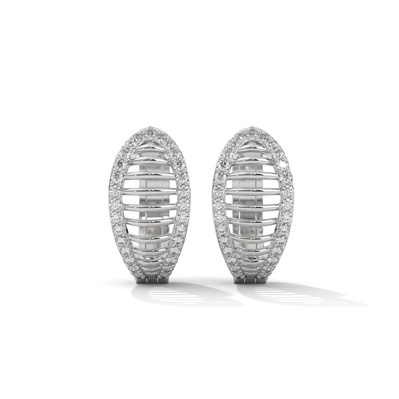 Silver Minimalist Hoop Earrings For Women