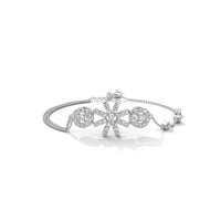 Snowflake Diamond Silver Bracelet