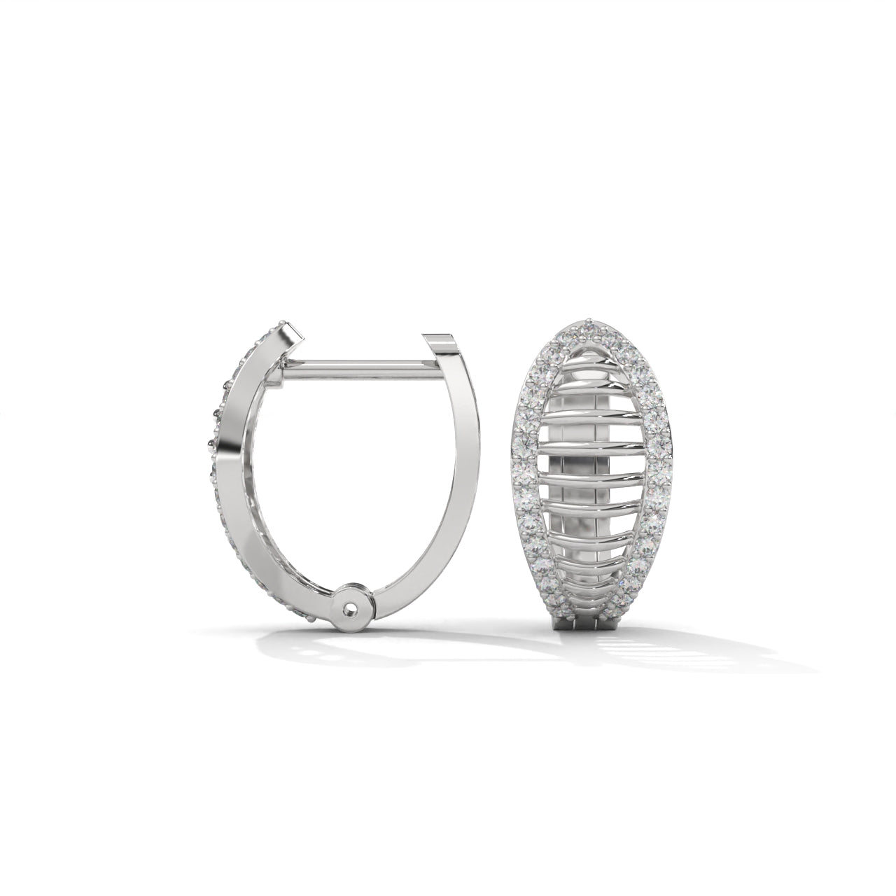 Silver Minimalist Hoop Earrings For Women