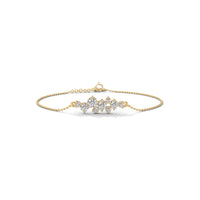 Lucky Clover Diamond Silver Bracelet