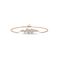 Lucky Clover Diamond Silver Bracelet