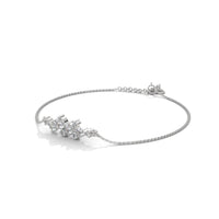 Lucky Clover Diamond Silver Bracelet