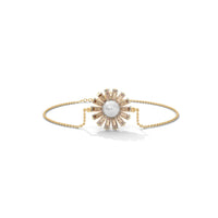 Twinkling Clover Pearl Silver Bracelet