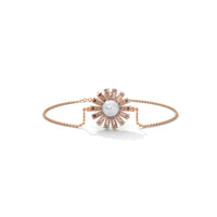 Twinkling Clover Pearl Silver Bracelet