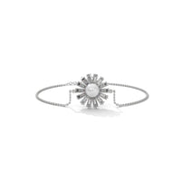 Twinkling Clover Pearl Silver Bracelet