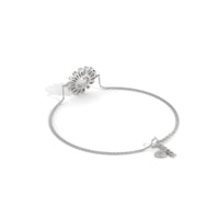 Twinkling Clover Pearl Silver Bracelet