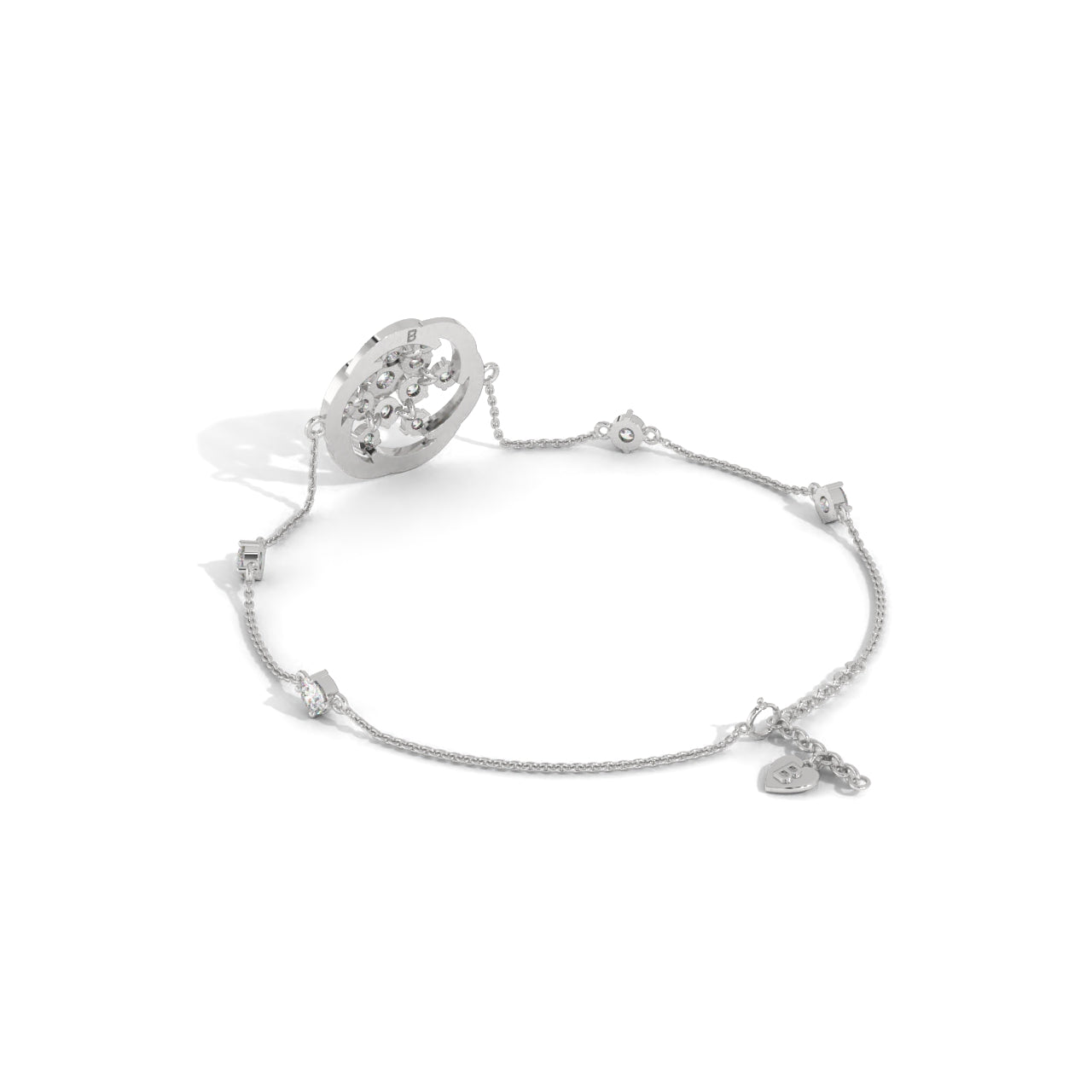 Floral 925 Sterling Silver Bracelet