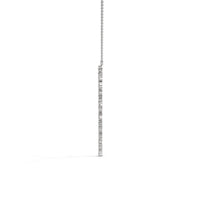 Cubic Zirconia Diamonds Silver Necklace