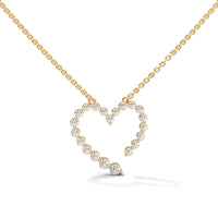 Diamond Heart 925 Sterling Silver Nacklace