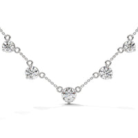 Silver Plated Cubic Zirconia Silver Nacklace