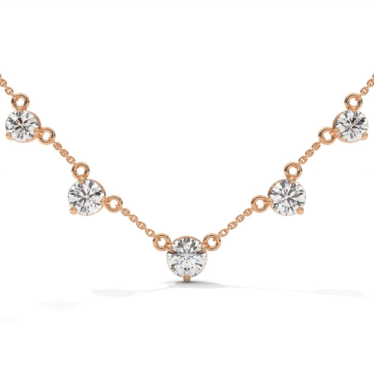 Silver Plated Cubic Zirconia Silver Nacklace