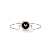 Attractive Butterfly Silver Bracelet With Diamond