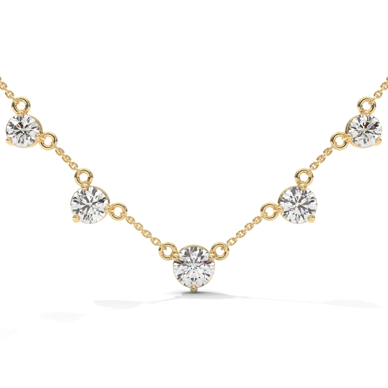 Silver Plated Cubic Zirconia Silver Nacklace