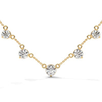 Silver Plated Cubic Zirconia Silver Nacklace