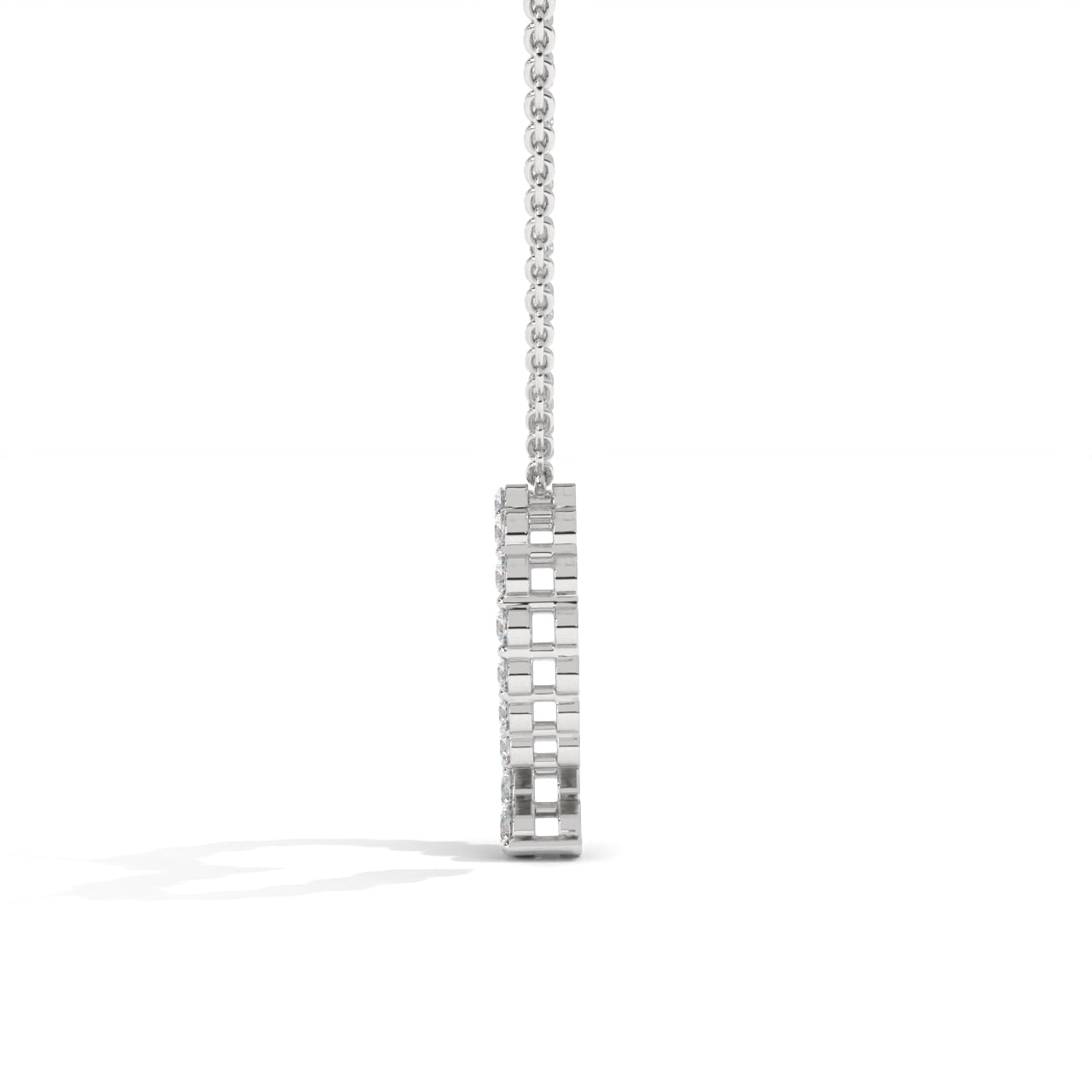 Diamond Heart 925 Sterling Silver Nacklace
