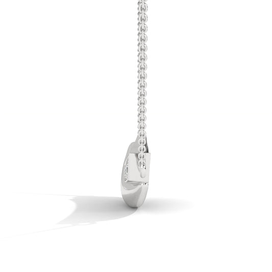 Charming Bent Silver Necklace
