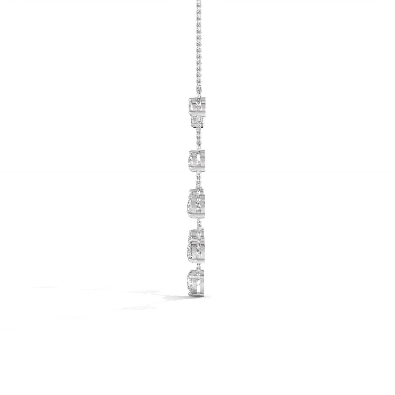 Silver Plated Cubic Zirconia Silver Nacklace