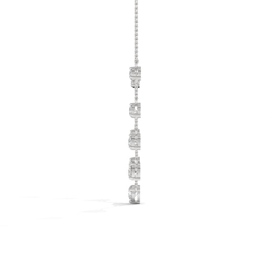 Silver Plated Cubic Zirconia Silver Nacklace