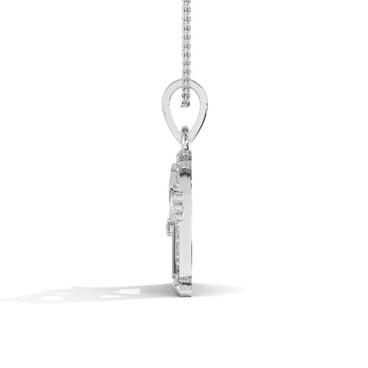 Sterling Silver Shiv Trishul & Lingam Pendant