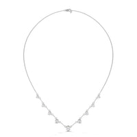 Silver Plated Cubic Zirconia Silver Nacklace