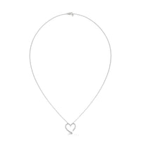 Diamond Heart 925 Sterling Silver Nacklace