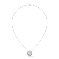 Sun Rays Flower Silver Necklace