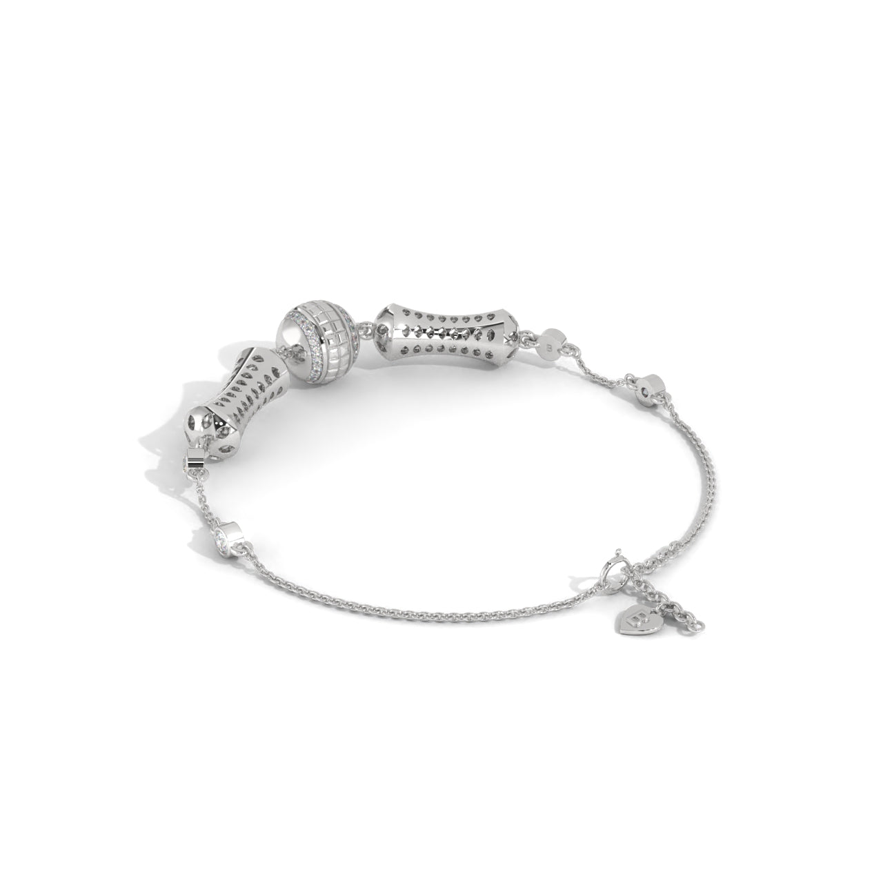 Unique Ball Silver Bracelet