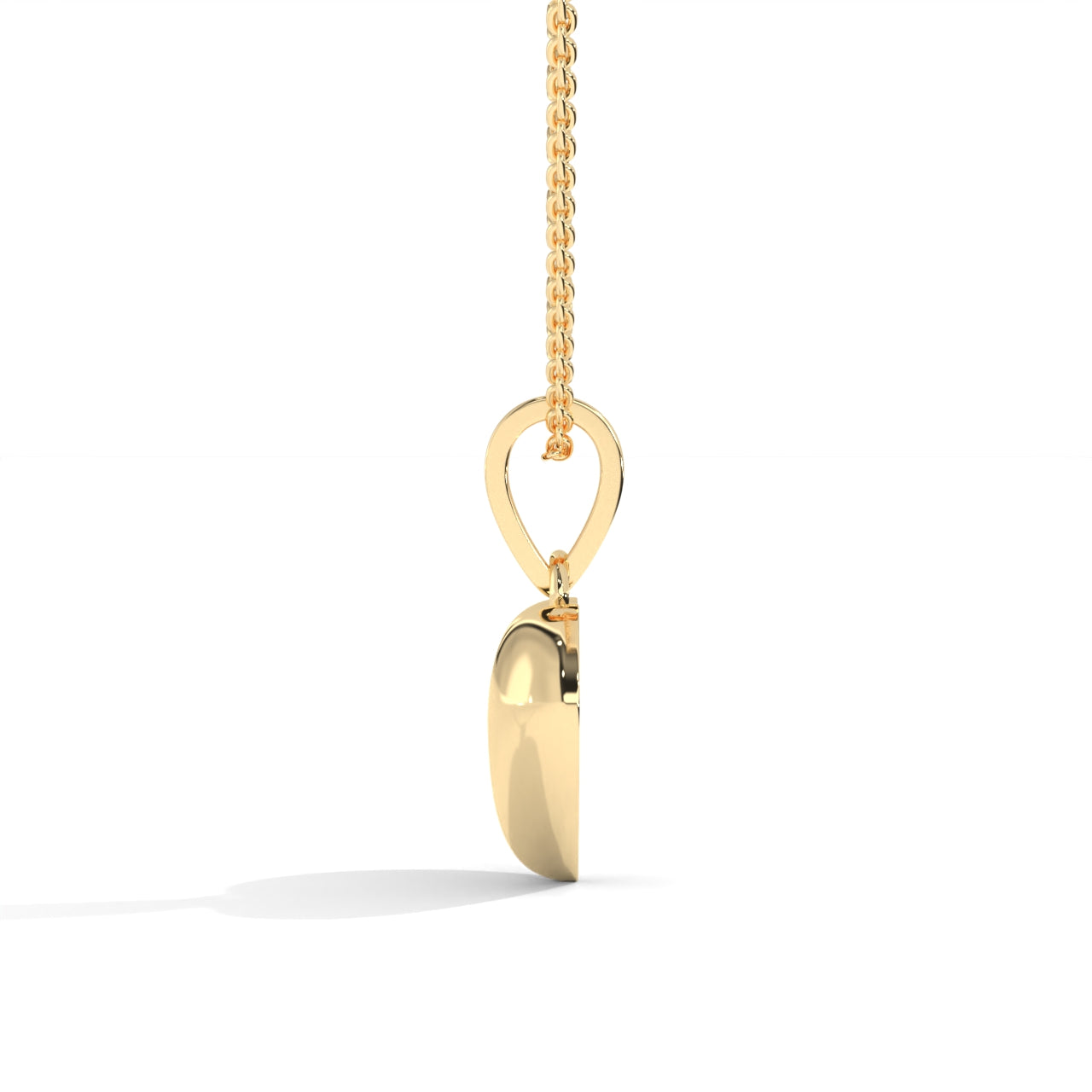 Love Dazzling Heart Silver Necklace