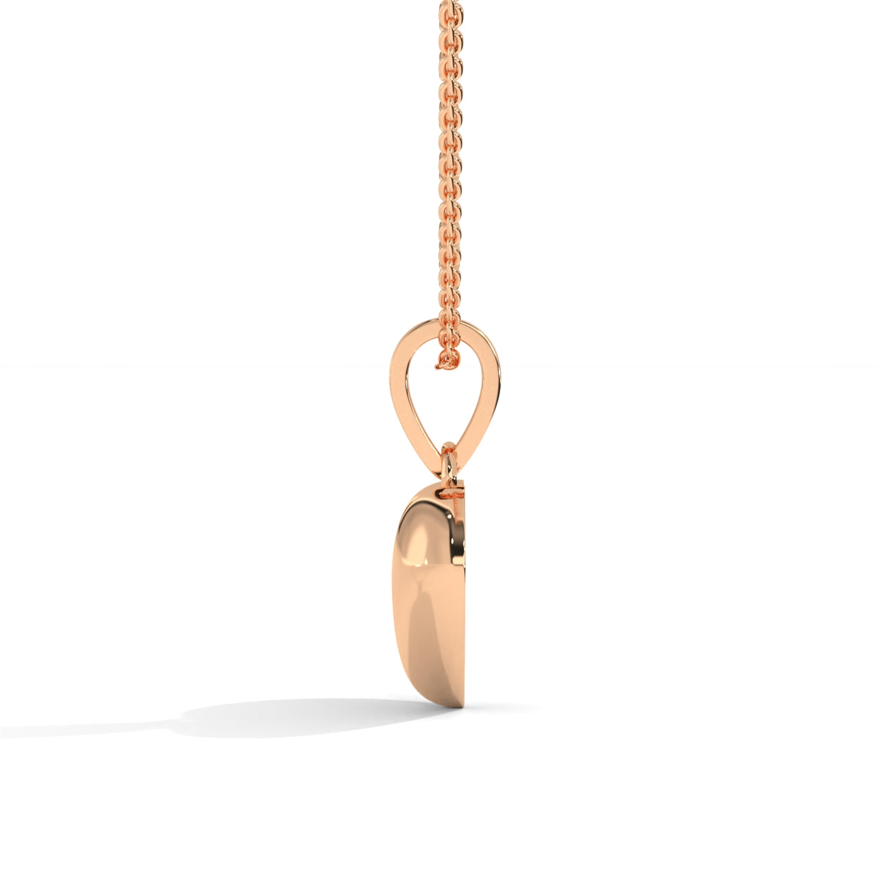 Love Dazzling Heart Silver Necklace