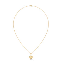 Love Dazzling Heart Silver Necklace