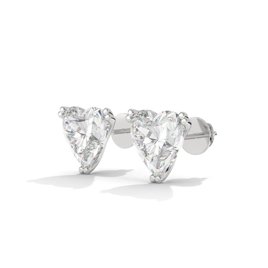 Swarish Heart Silver Earrings