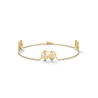 Heart Charm Silver Bracelet