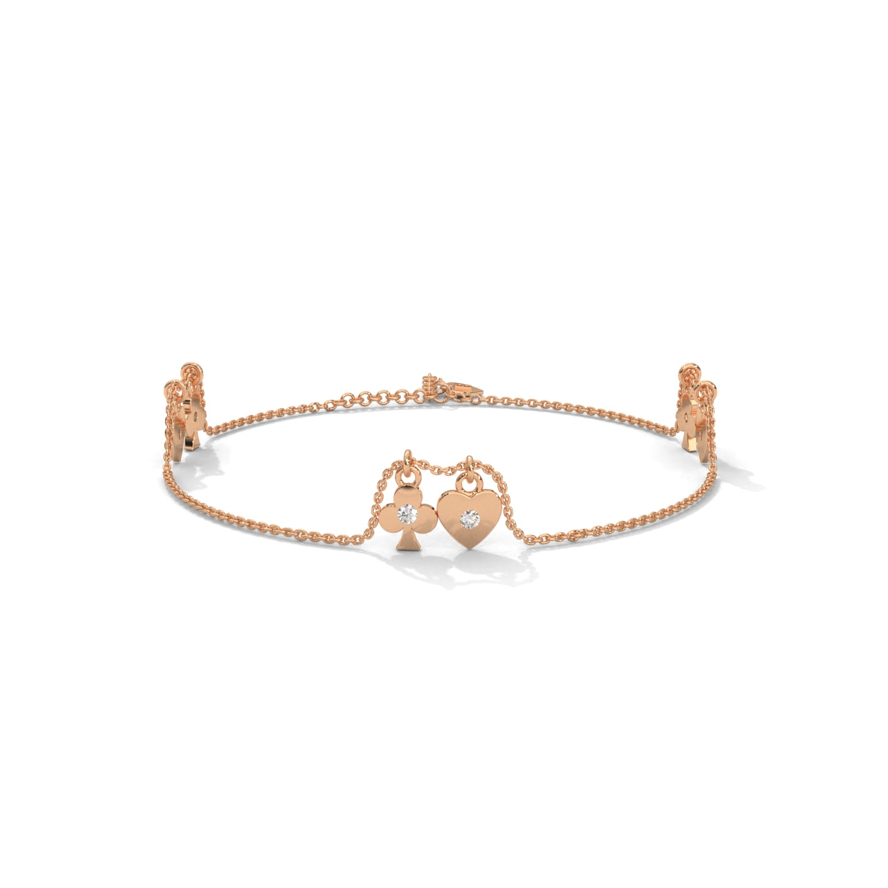 Heart Charm Silver Bracelet