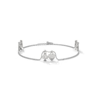 Heart Charm Silver Bracelet