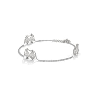 Heart Charm Silver Bracelet