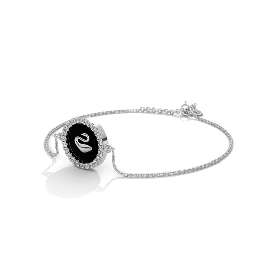 925 Sterling Silver Swan Bracelet