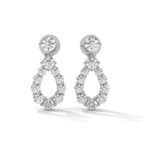 Stylish Teardrop Silver Earrings