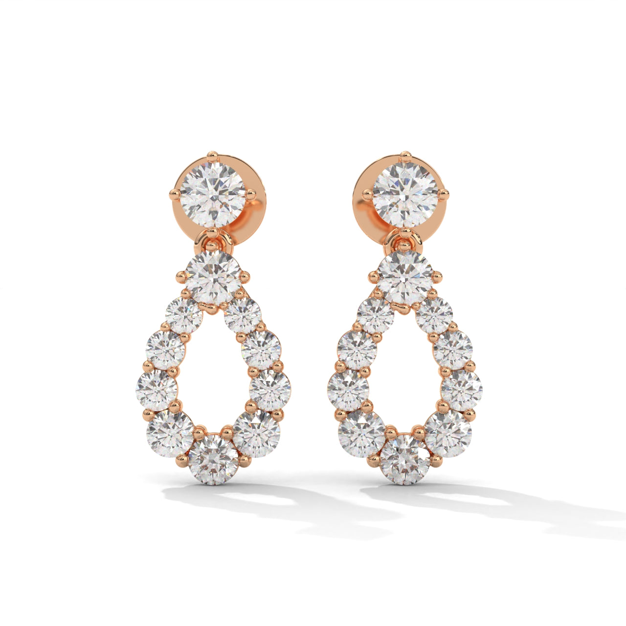 Stylish Teardrop Silver Earrings