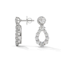 Stylish Teardrop Silver Earrings