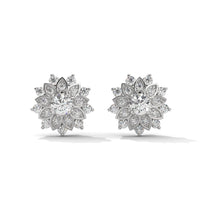Cluster Silver Earrings