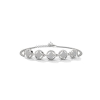 Magnificent Silver Diamond Tennis Bracelet