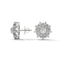 Cluster Silver Earrings