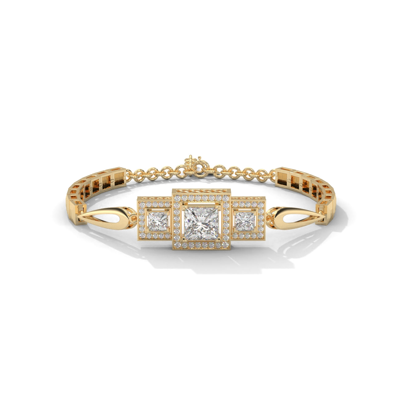 Lustrous Cuff Party Wear Silver Bracelet