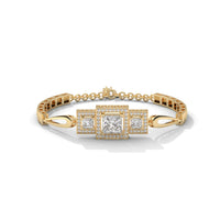 Lustrous Cuff Party Wear Silver Bracelet