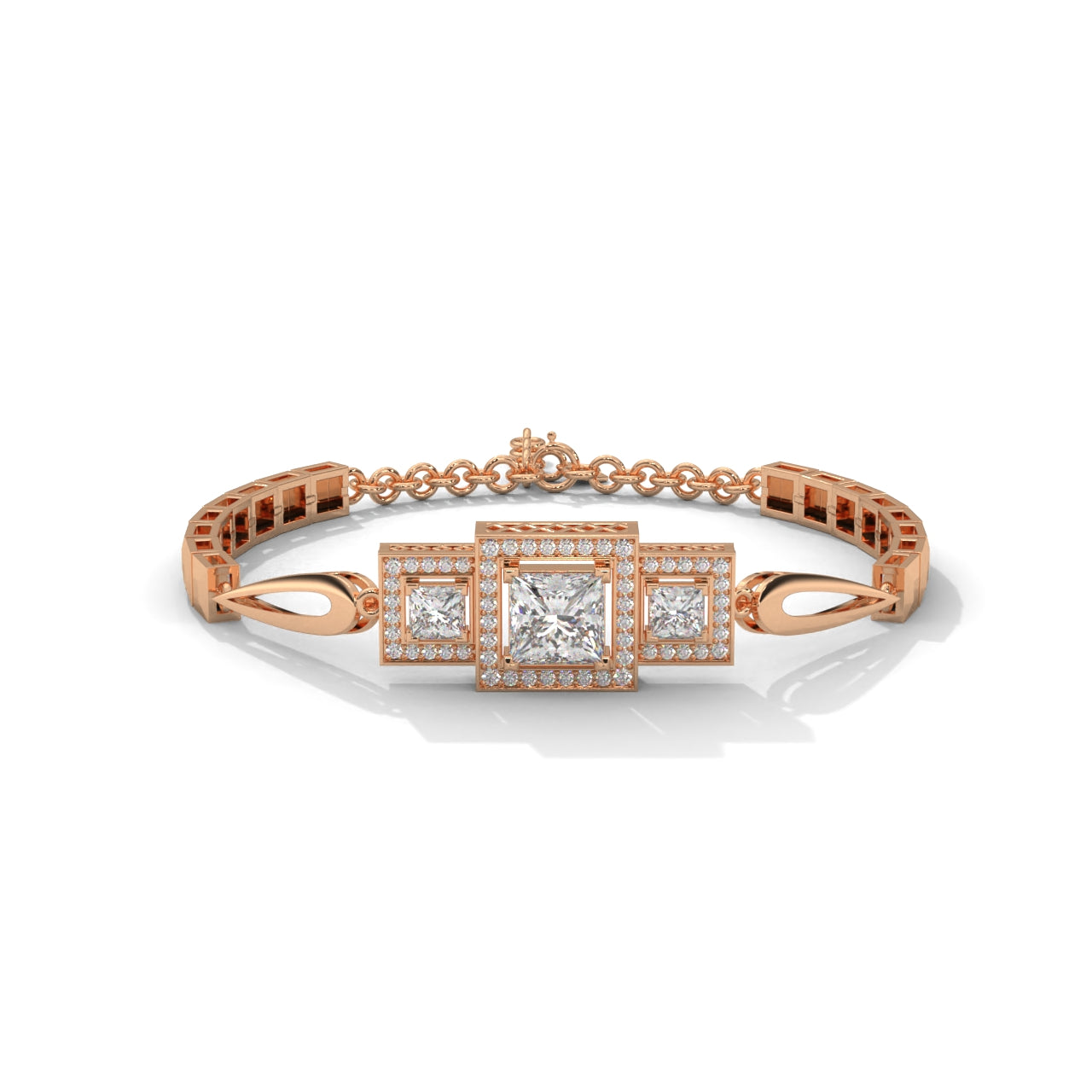 Lustrous Cuff Party Wear Silver Bracelet