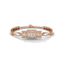 Lustrous Cuff Party Wear Silver Bracelet