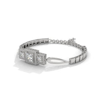 Lustrous Cuff Party Wear Silver Bracelet