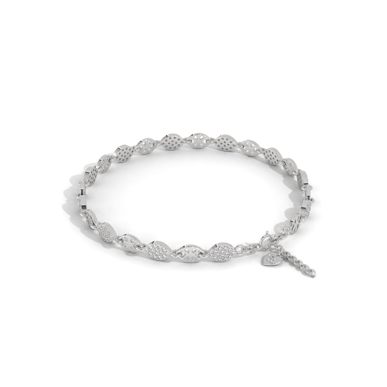 Fancy Fully Design Silver Bracelet