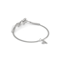 Butterfly Gemstone Silver Bracelet